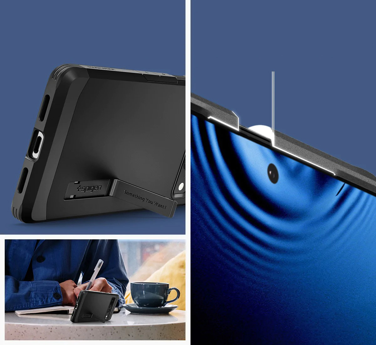 Oryginalne etui od marki Spigen z serii Tough Armor dla Pixel 7 Pro